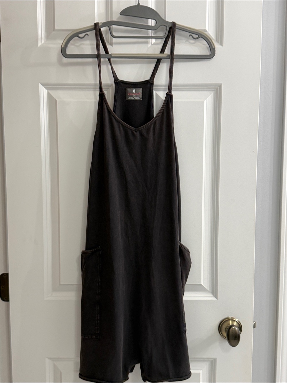 Free People Black Short Onsie